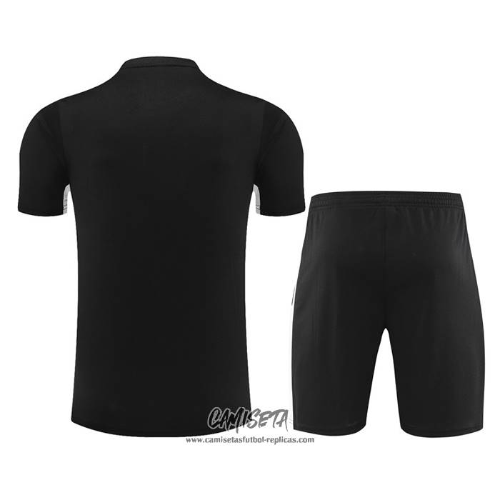 Chandal del Paris Saint-Germain 2023-2024 Manga Corta Negro - Pantalon Corto